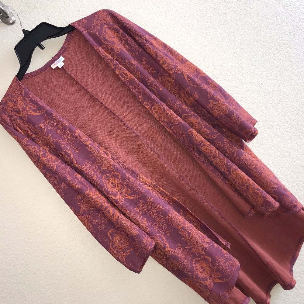 Gorgeous New LuLaRoe Lyndsay Kimono Jacket L 009
